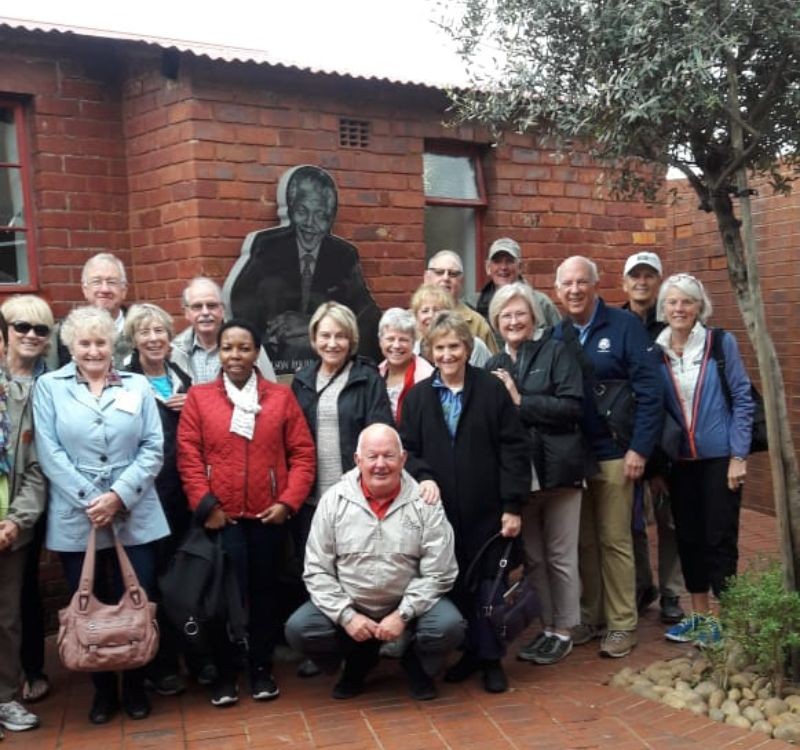 Picture of tour group in Soweto