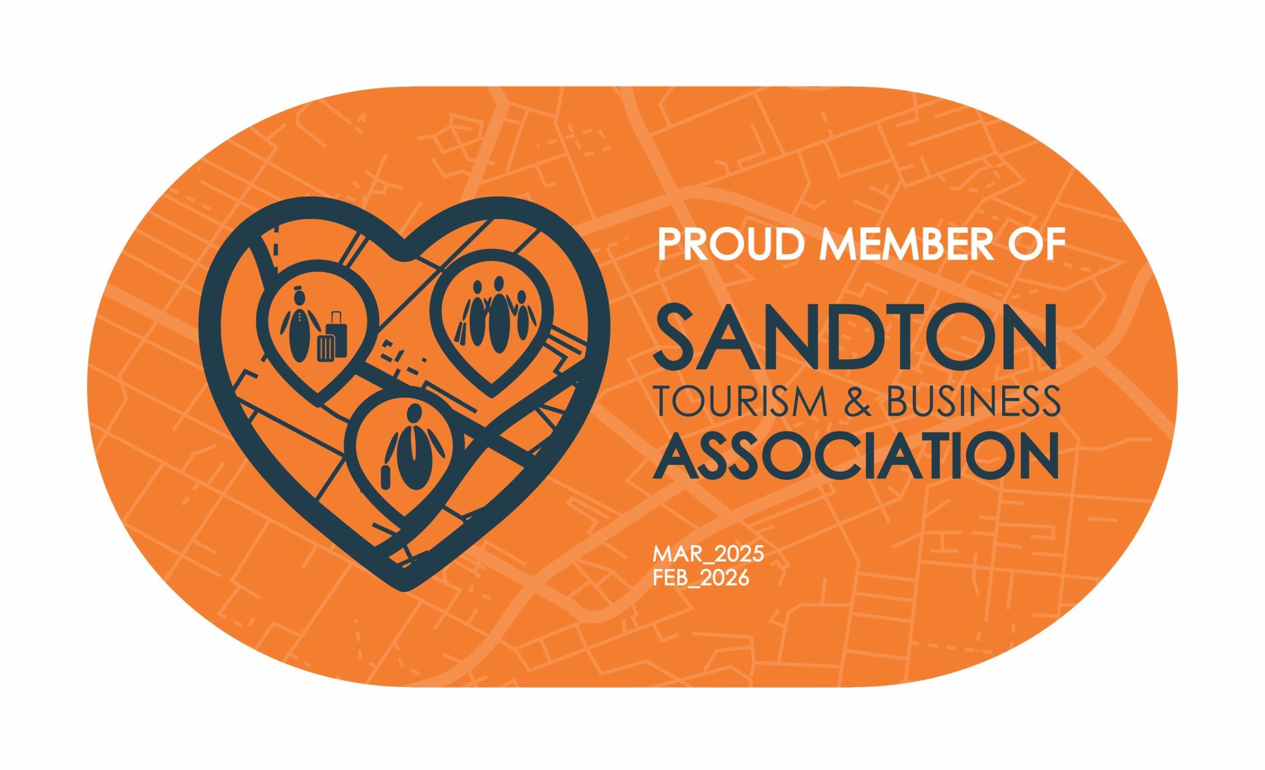 Logo indicating membership of Sandton Tourism & Business Association